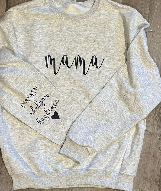 Custom Mom, Momma, Mama etc. crewneck