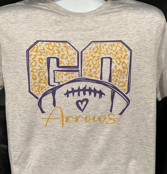 Vintage Go Arrows Football T-Shirt GILDAN BRAND