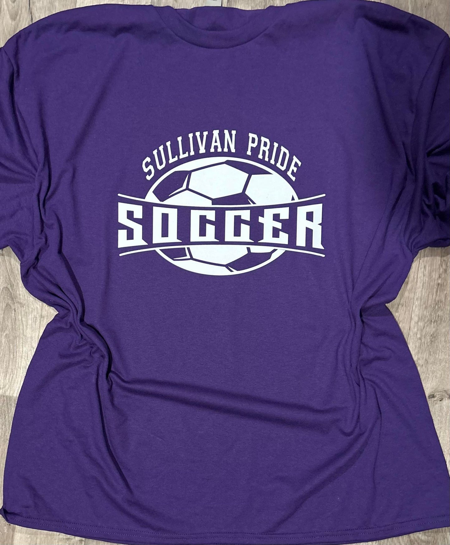 Purple Soccer Custom Name T-Shirt