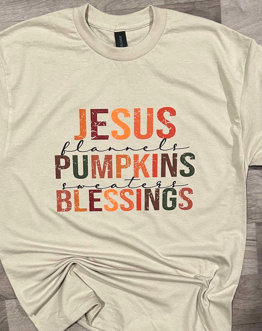 Jesus Flannels Pumpkins T-Shirt or Crewneck