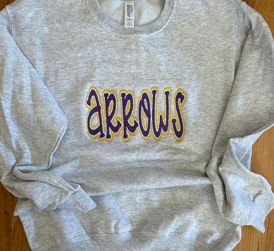 Arrows Embroidery Crewneck