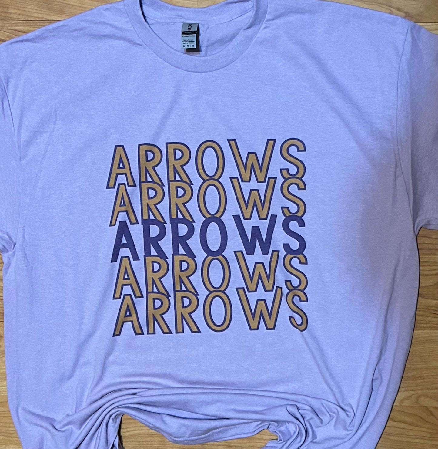 Arrows Light Purple stacked T Shirt