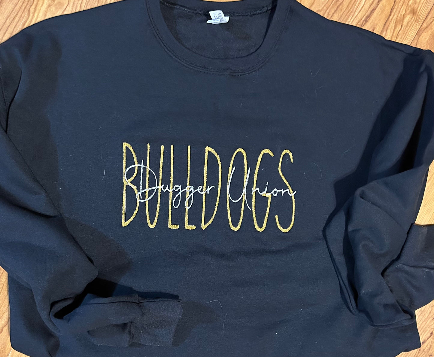 Dugger Union Bulldogs Embroidery Crewneck