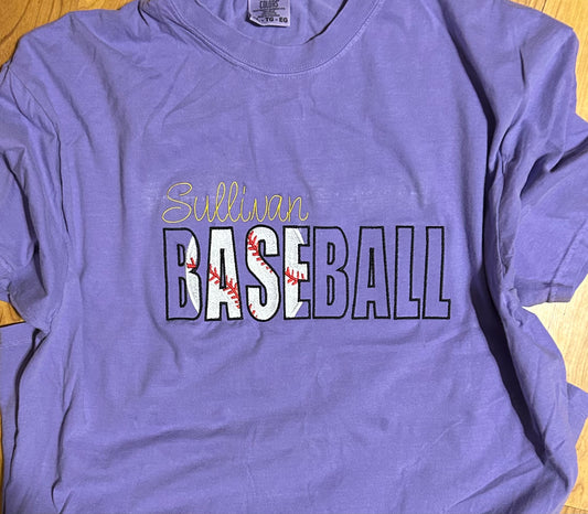 Sullivan baseball t-shirt Embroidery T-Shirt