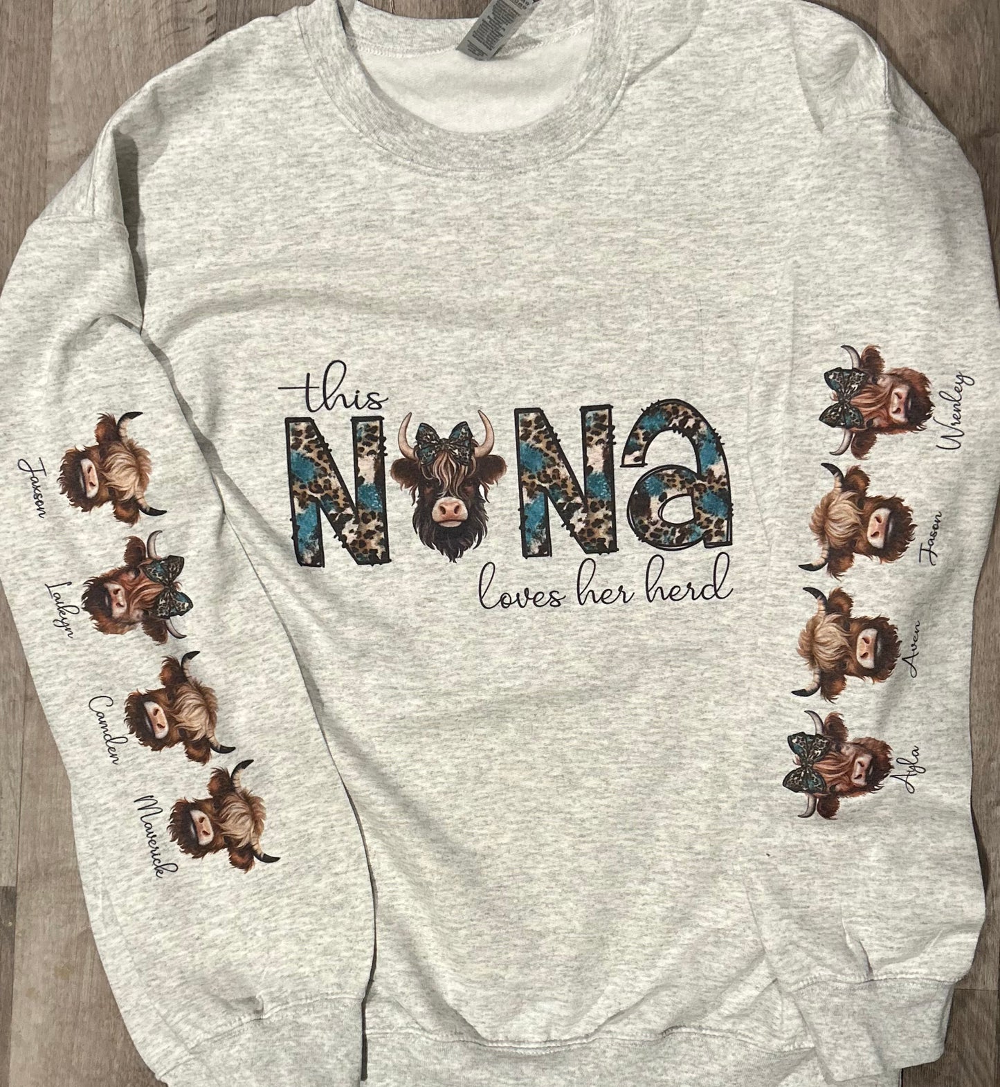 Custom Herd Mom, Momma, Mama etc. crewneck