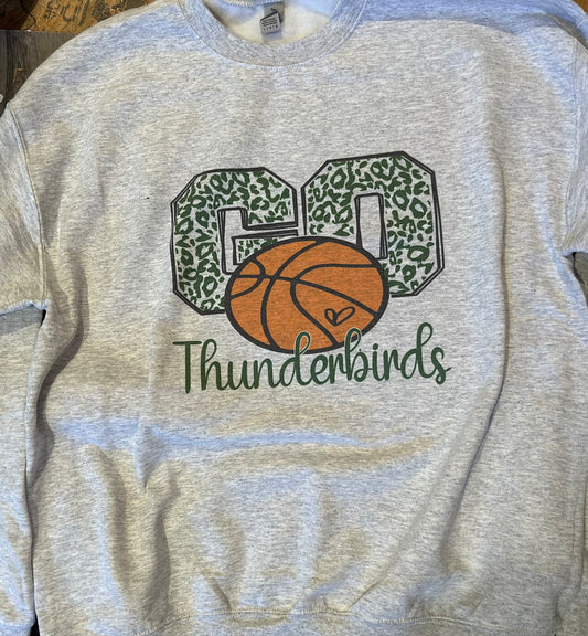 Go Thunderbirds basketball Crewneck