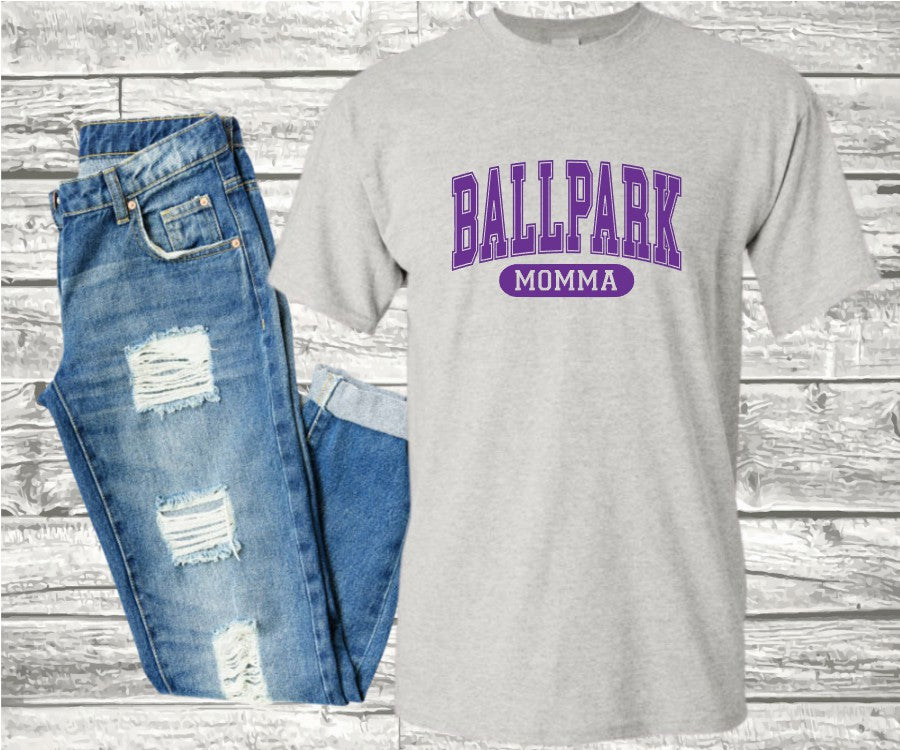 BallPark Mama, Momma, etx. T-Shirt