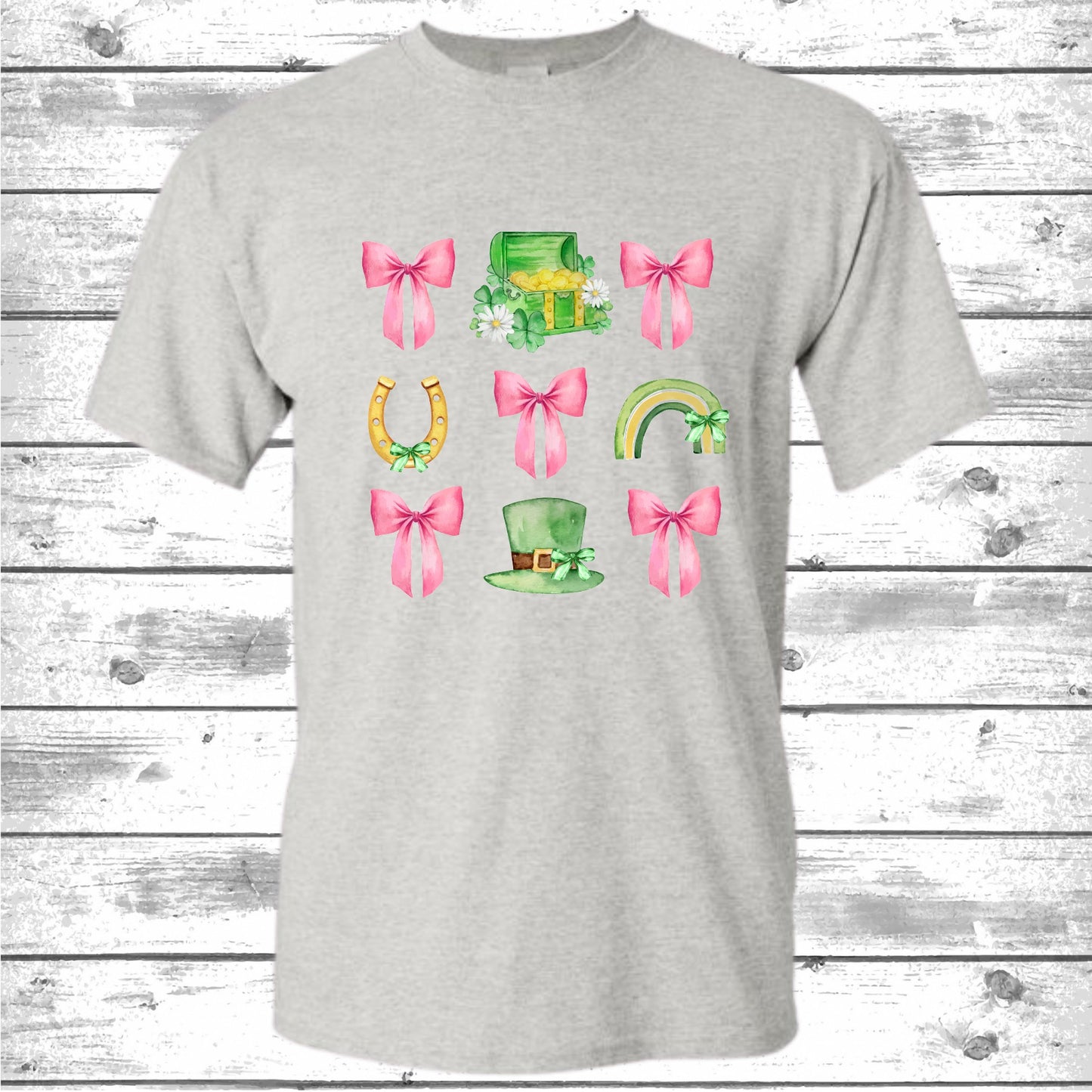 St Patricks Coquette Bow  T-Shirt or Crew