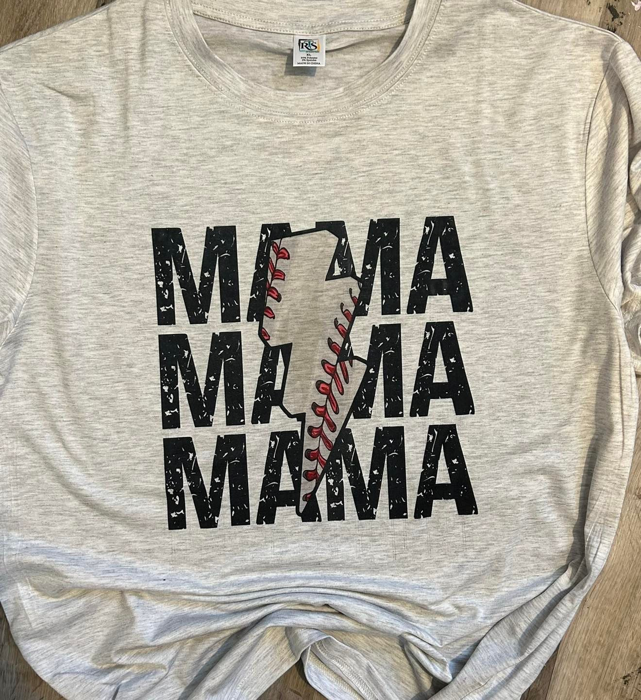 Baseball Mama Lightning bolt